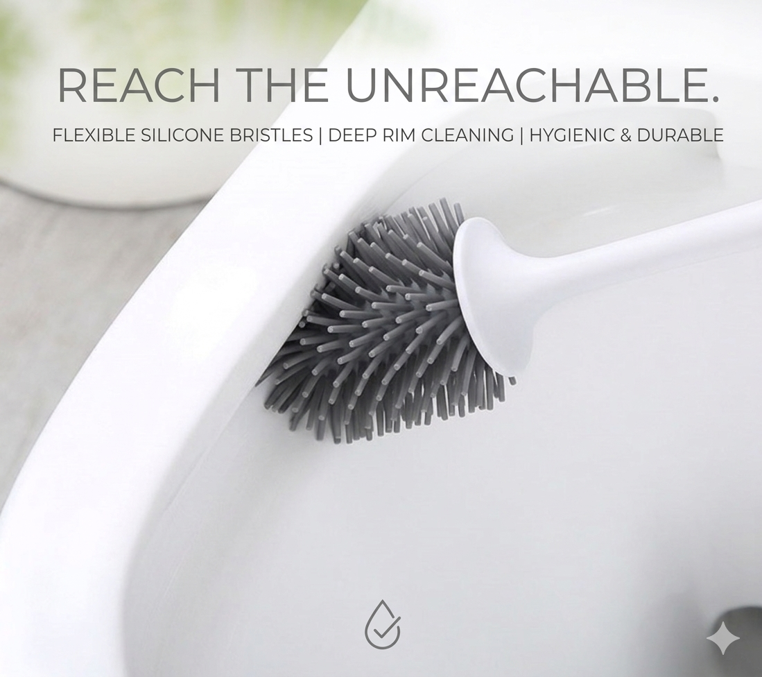 Silicone Toilet Brush – Deep Cleaning Without Scratches