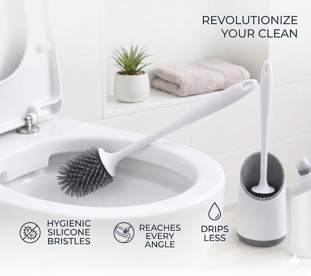 Silicone Toilet Brush – Deep Cleaning Without Scratches